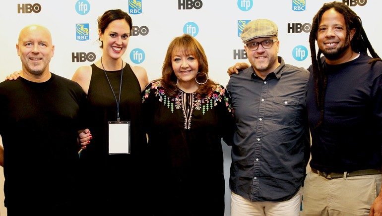 Barry Cole with independent film producers at IFP's Summer Producers Program